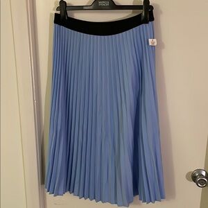 Pleated skirt with elastic waist band.